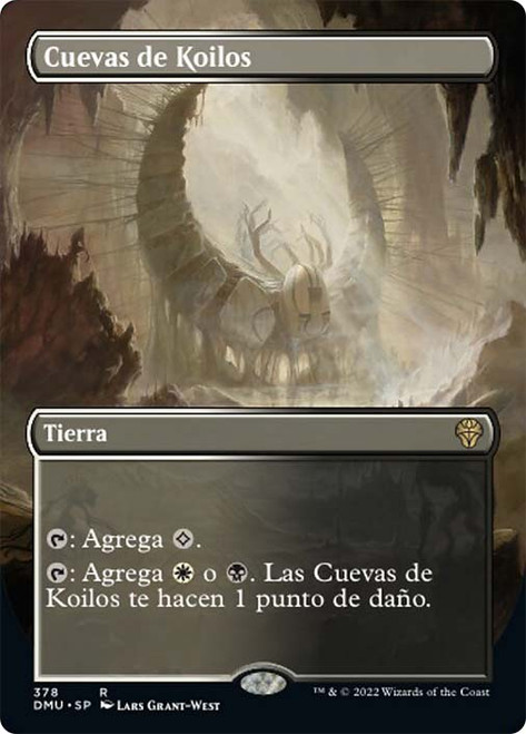 Caves of Koilos (Borderless)\nDominaria United - Variants - Spanish\nSingle\nMagic The Gathering