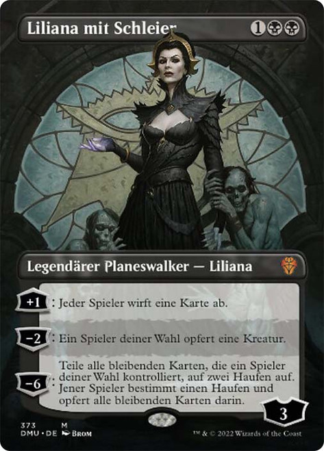 Liliana of the Veil (Borderless)\nDominaria United - Variants - German\nSingle\nMagic The Gathering