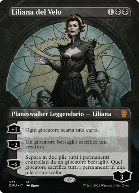 Liliana of the Veil (Borderless)\nDominaria United - Variants - Italian\nSingle\nMagic The Gathering