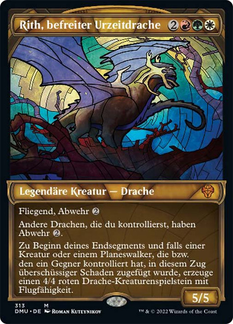Rith, Liberated Primeval (Showcase)\nDominaria United - Variants - German\nSingle\nMagic The Gathering
