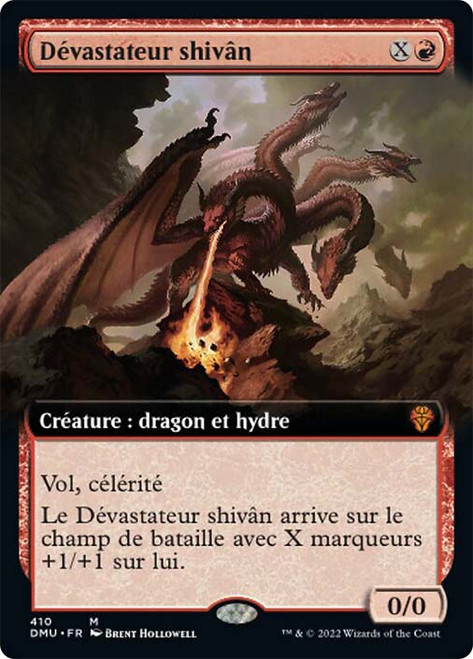 Shivan Devastator (Extended Art)\nDominaria United - Variants - French\nSingle\nMagic The Gathering