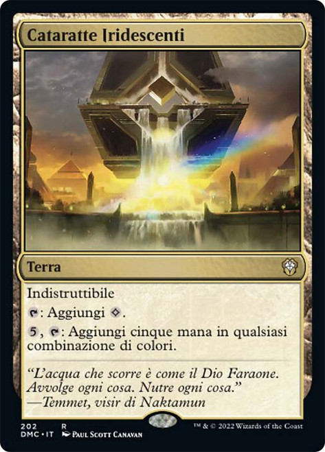 Cascading Cataracts\nDominaria United Commander - Italian\nSingle\nMagic The Gathering