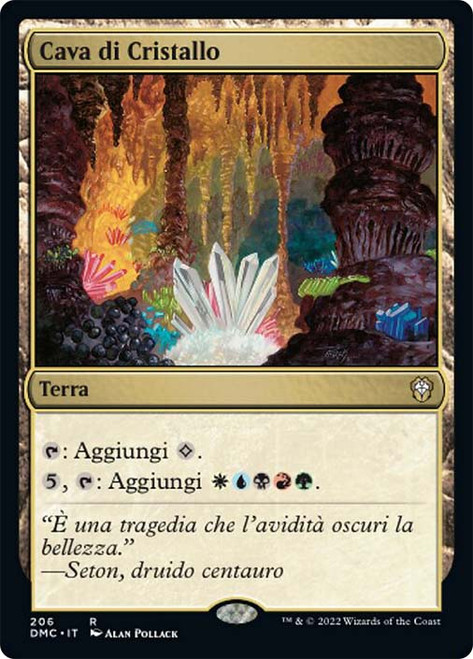 Crystal Quarry\nDominaria United Commander - Italian\nSingle\nMagic The Gathering