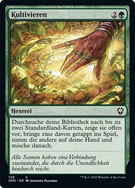 Cultivate\nDominaria United Commander - German\nSingle\nMagic The Gathering