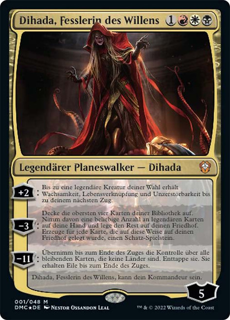 Dihada, Binder of Wills\nDominaria United Commander - German\nSingle\nMagic The Gathering