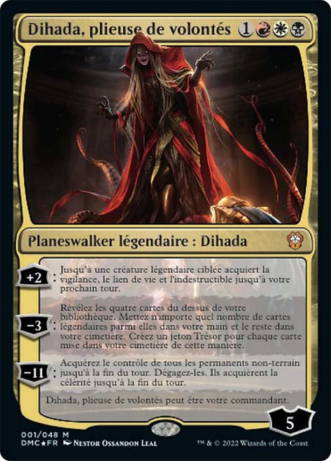 Dihada, Binder of Wills\nDominaria United Commander - French\nSingle\nMagic The Gathering