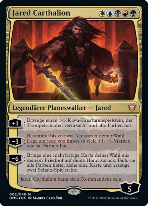 Jared Carthalion\nDominaria United Commander - German\nSingle\nMagic The Gathering