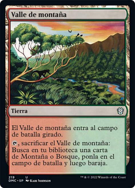 Mountain Valley\nDominaria United Commander - Spanish\nSingle\nMagic The Gathering