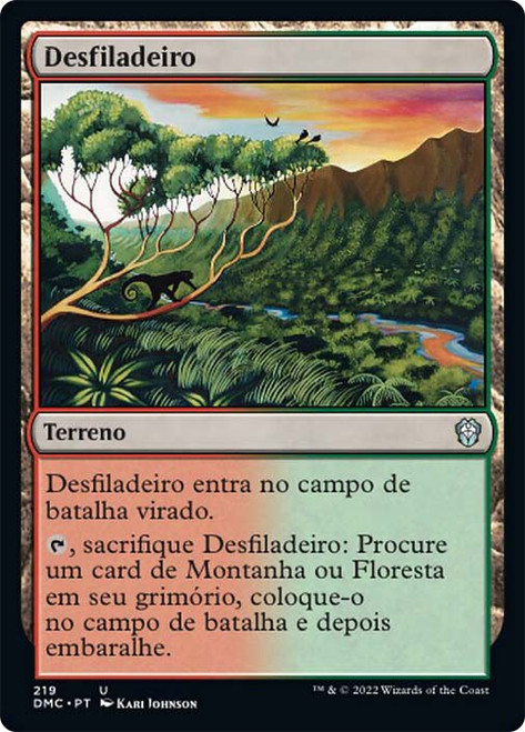 Mountain Valley\nDominaria United Commander - Portuguese\nSingle\nMagic The Gathering