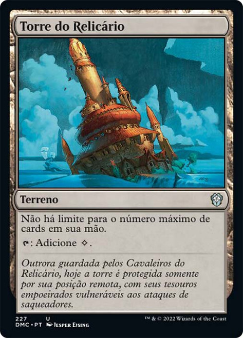 Reliquary Tower\nDominaria United Commander - Portuguese\nSingle\nMagic The Gathering