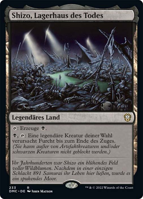 MtG 死の溜まる地、死蔵【CHK】2枚セット Shizo, Death's Storehouse | Dominaria United Commander | Star City