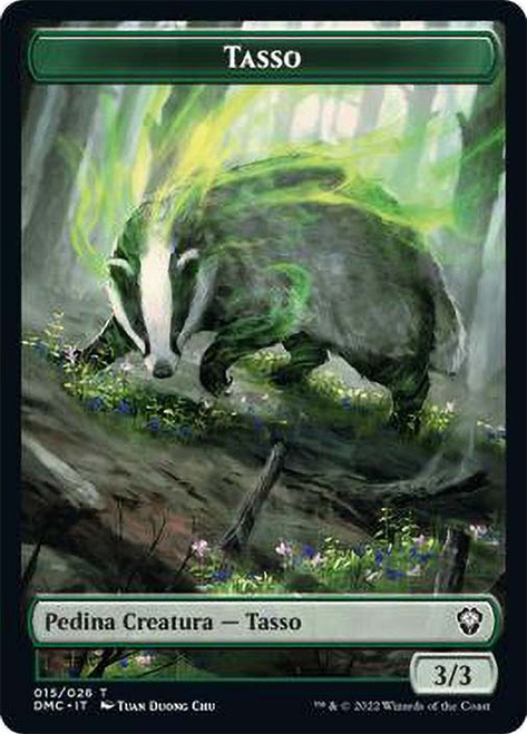 {Badger Token}\nDominaria United Commander - Italian\nSingle\nMagic The Gathering