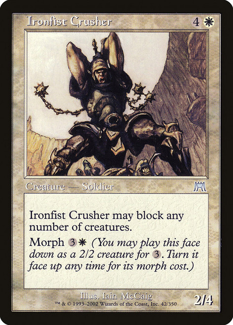 Ironfist Crusher\nOnslaught\nSingle\nMagic The Gathering