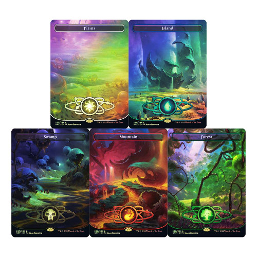 MTG Unfinity Planetary Basic Lands (Galaxy Foil) - Star City Games