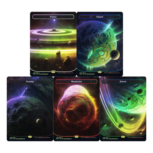 MTG Unfinity Orbital Basic Lands (Foil)