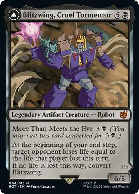 Blitzwing, Cruel Tormentor // Blitzwing, Adaptive Assailant\nTransformers\nSingle\nMagic The Gathering