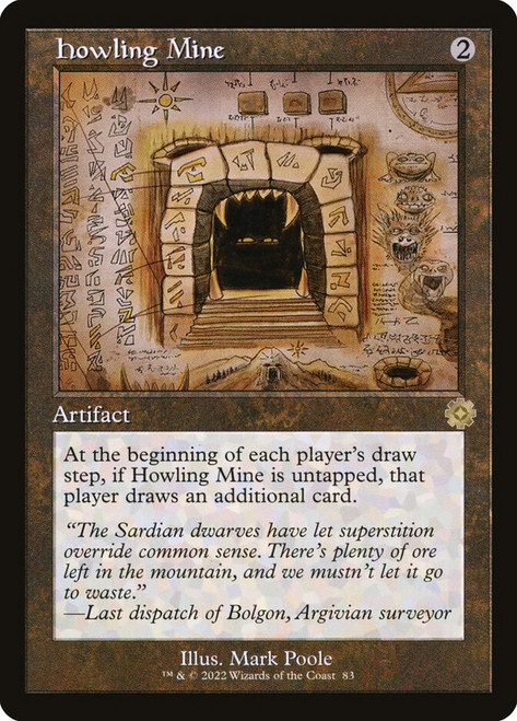 MTG 吠えたける鉱山/Howling Mine 7版　日本語　Foil 旧枠仕様)吠えたける鉱山/Howling Mine《日本語》【BRR】