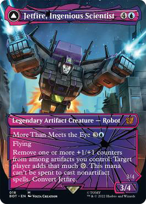 Jetfire, Ingenious Scientist // Jetfire, Air Guardian (Borderless)\nTransformers - Variants\nSingle\nMagic The Gathering