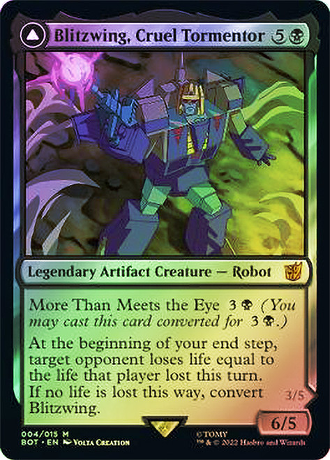 Blitzwing, Cruel Tormentor // Blitzwing, Adaptive Assailant\nTransformers\nSingle\nMagic The Gathering