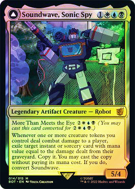 Soundwave, Sonic Spy // Soundwave, Superior Captain\nTransformers\nSingle\nMagic The Gathering