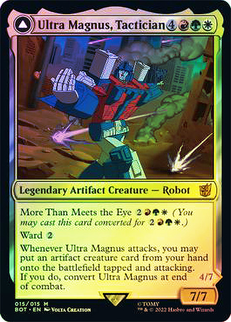 transformers mtg cards price Secret Lair x Transformers: Optimus Prime vs. Megatron Foil Vehicle mode TRANSFORMERS Arrives with The Brothers'