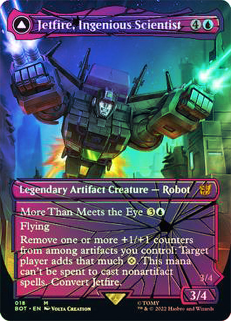 Jetfire, Ingenious Scientist // Jetfire, Air Guardian (Borderless)\nTransformers - Variants\nSingle\nMagic The Gathering