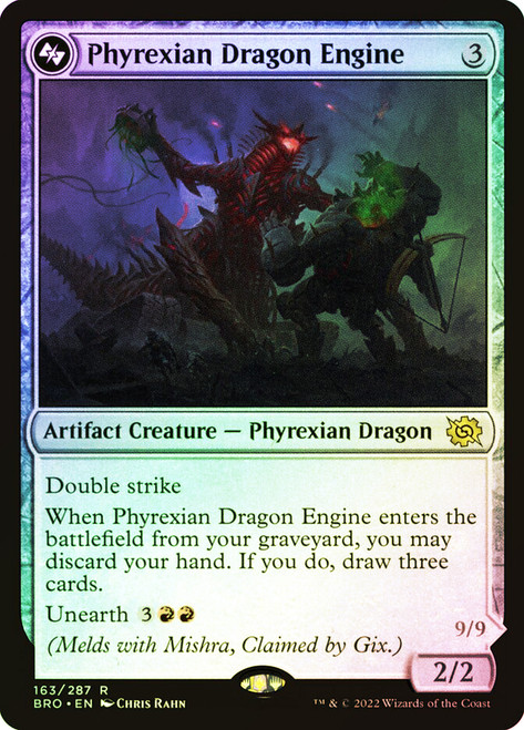 Phyrexian Dragon Engine // Mishra, Lost to Phyrexia (Bottom)\nThe Brothers' War\nSingle\nMagic The Gathering