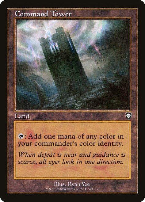 Command Tower (Retro Frame)\nThe Brothers' War Commander\nSingle\nMagic The Gathering