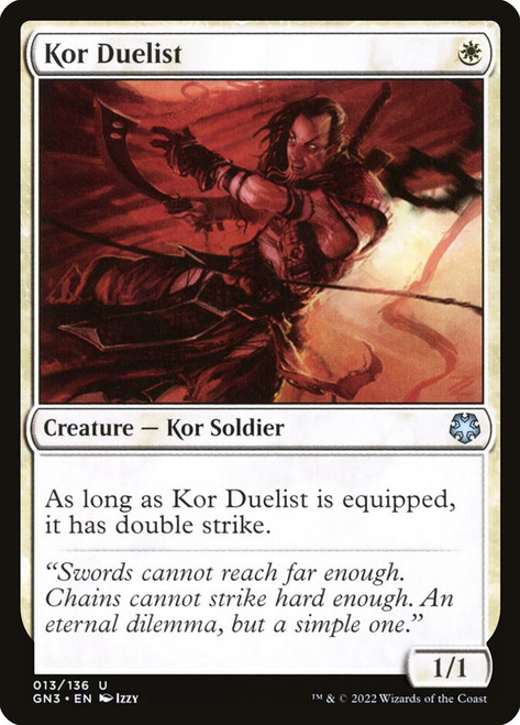 Kor Duelist\nGame Night: Free-for-All\nSingle\nMagic The Gathering