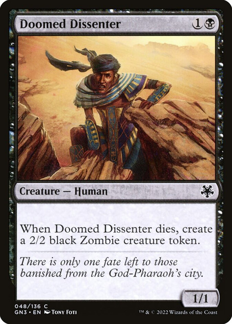 Doomed Dissenter\nGame Night: Free-for-All\nSingle\nMagic The Gathering