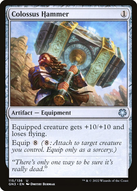 Colossus Hammer\nGame Night: Free-for-All\nSingle\nMagic The Gathering