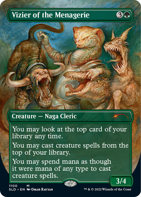Vizier of the Menagerie (Secret Lair) (Borderless)\nPromo: General\nSingle\nMagic The Gathering