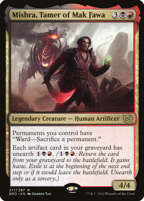 Mishra, Tamer of Mak Fawa\nThe Brothers' War\nSingle\nMagic The Gathering