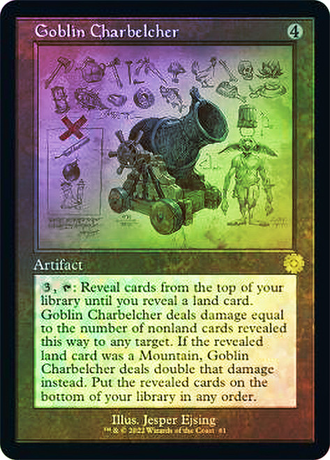 Goblin Charbelcher (#081) (Retro Frame)\nThe Brothers' War Retro Artifacts - Schematics\nSingle\nMagic The Gathering