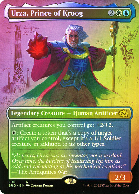 Urza, Prince of Kroog (Borderless) | The Brothers' War - Variants 