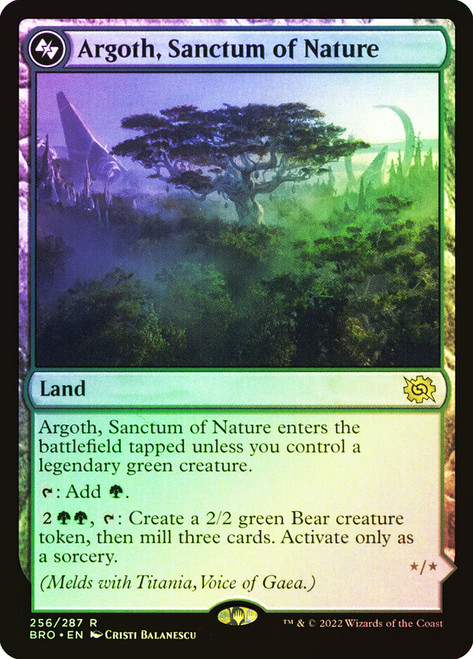 Argoth, Sanctum of Nature // Titania, Gaea Incarnate (Bottom ...