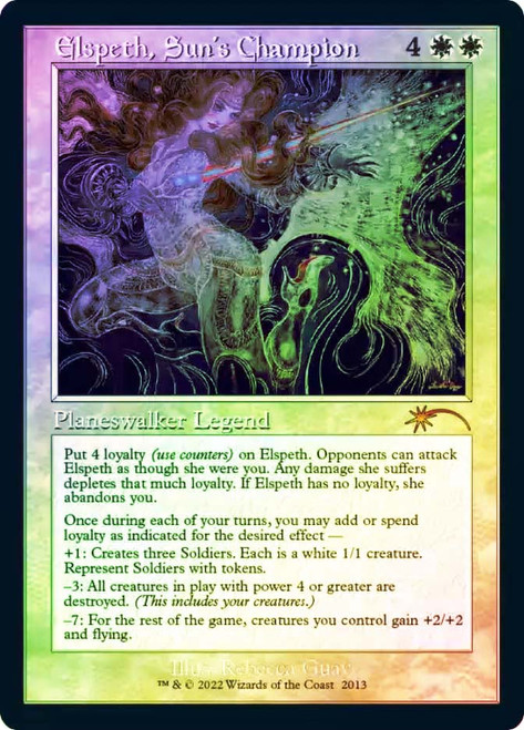 Elspeth, Sun's Champion (Secret Lair Countdown) (Retro Frame)\nPromo: General\nSingle\nMagic The Gathering