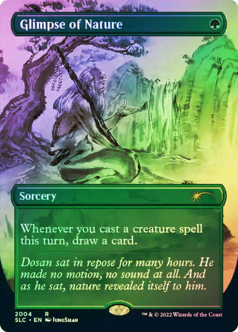 Glimpse of Nature (Secret Lair Countdown) (Borderless)\nPromo: General\nSingle\nMagic The Gathering