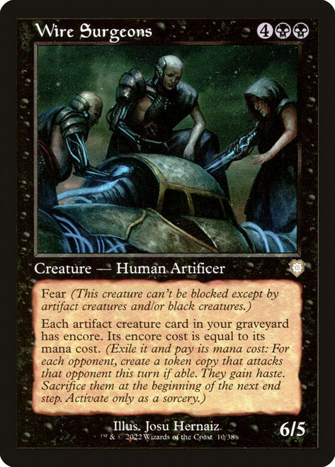 Wire Surgeons (Retro Frame)\nThe Brothers' War Commander\nSingle\nMagic The Gathering
