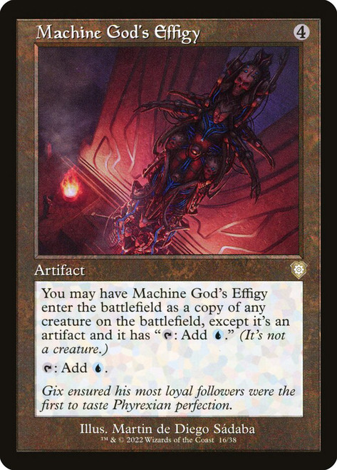 Machine God's Effigy (Retro Frame)\nThe Brothers' War Commander\nSingle\nMagic The Gathering