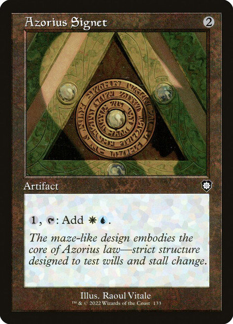 Azorius Signet (Retro Frame)\nThe Brothers' War Commander\nSingle\nMagic The Gathering