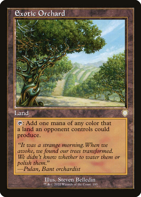 Exotic Orchard (Retro Frame)\nThe Brothers' War Commander\nSingle\nMagic The Gathering