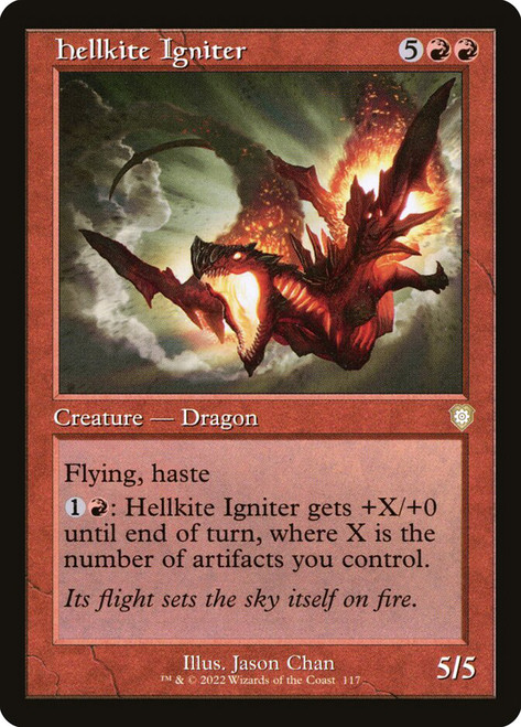 Hellkite Igniter (Retro Frame)\nThe Brothers' War Commander\nSingle\nMagic The Gathering