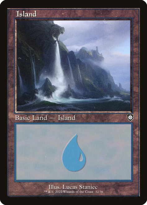 Island (#032) (Retro Frame)\nThe Brothers' War Commander\nSingle\nMagic The Gathering