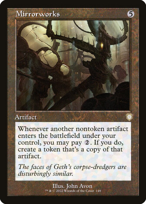 Mirrorworks (Retro Frame)\nThe Brothers' War Commander\nSingle\nMagic The Gathering