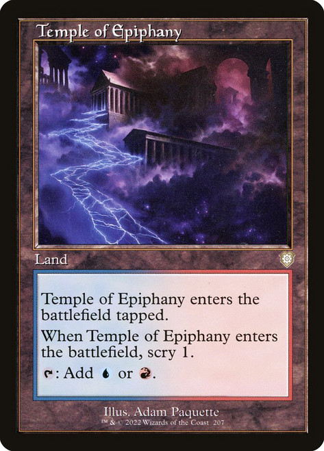Temple of Epiphany (Retro Frame)\nThe Brothers' War Commander\nSingle\nMagic The Gathering