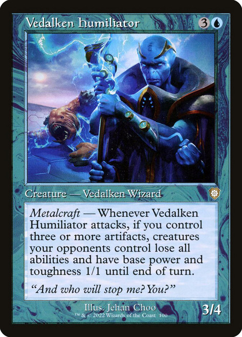 Vedalken Humiliator (Retro Frame)\nThe Brothers' War Commander\nSingle\nMagic The Gathering
