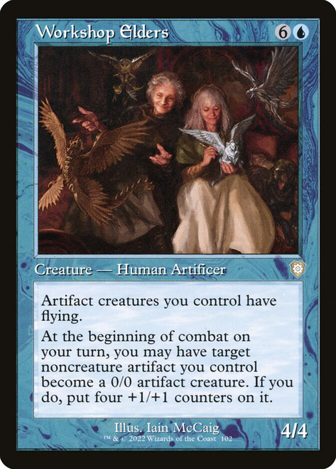 Workshop Elders (Retro Frame)\nThe Brothers' War Commander\nSingle\nMagic The Gathering