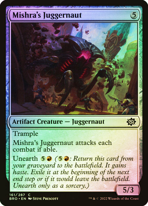 Mishra's Juggernaut\nThe Brothers' War\nSingle\nMagic The Gathering