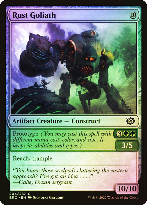 Rust Goliath\nThe Brothers' War\nSingle\nMagic The Gathering